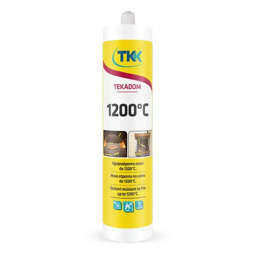 Огнеупорен Кит TKK TEKADOM 1200°C черен– 300мл.