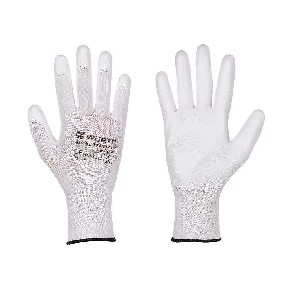 Ръкавици Монтажни-White PU-р-р 10