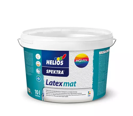 HELIOS SPEKTRA LATEX MAT - интериорна боя,тониране на място - 5л. /B1/